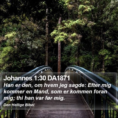Johannes 1:30 DA1871 Bible Verse Image