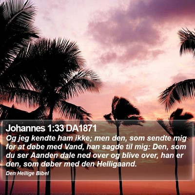 Johannes 1:33 DA1871 Bible Verse Image