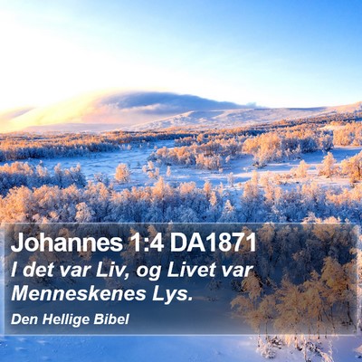 Johannes 1:4 DA1871 Bible Verse Image