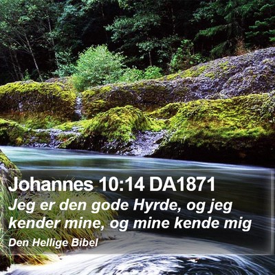 Johannes 10:14 DA1871 Bible Verse Image