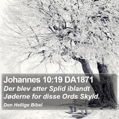 Johannes 10:19 DA1871 Bible Verse Image