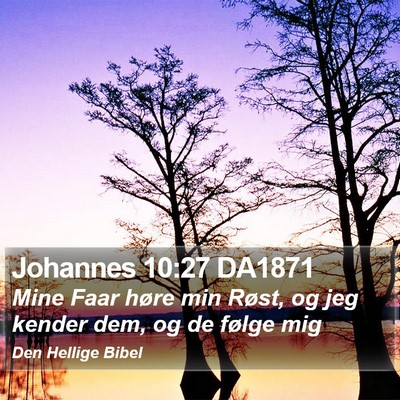 Johannes 10:27 DA1871 Bible Verse Image