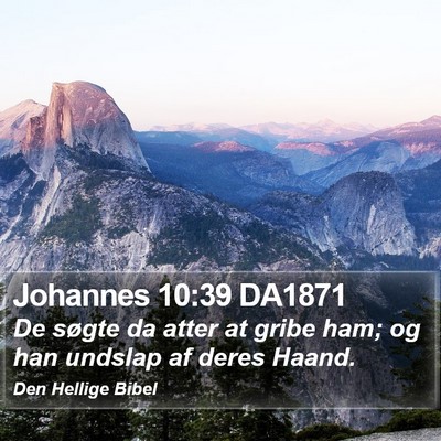 Johannes 10:39 DA1871 Bible Verse Image