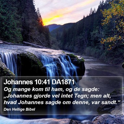 Johannes 10:41 DA1871 Bible Verse Image