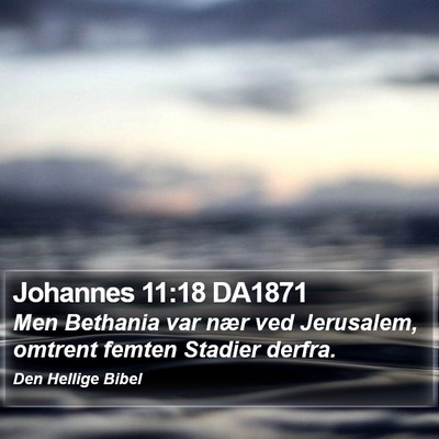Johannes 11:18 DA1871 Bible Verse Image
