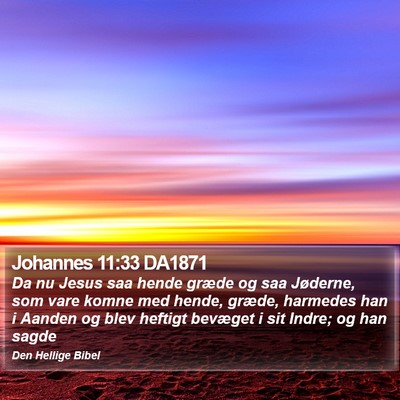 Johannes 11:33 DA1871 Bible Verse Image