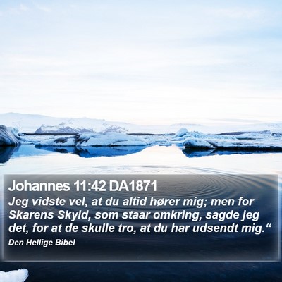 Johannes 11:42 DA1871 Bible Verse Image
