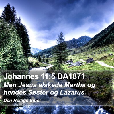 Johannes 11:5 DA1871 Bible Verse Image