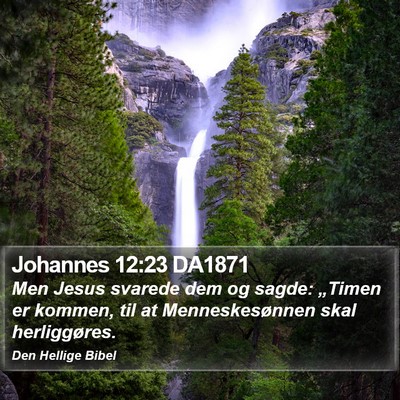 Johannes 12:23 DA1871 Bible Verse Image