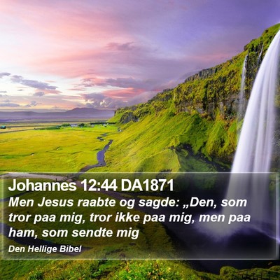 Johannes 12:44 DA1871 Bible Verse Image