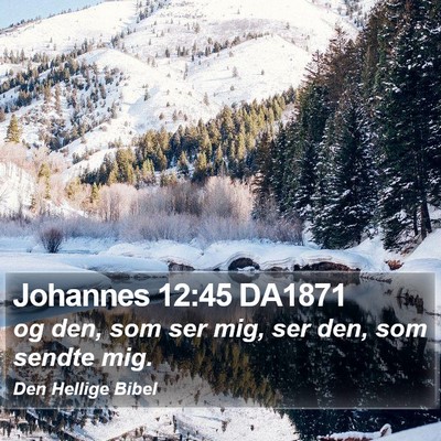 Johannes 12:45 DA1871 Bible Verse Image