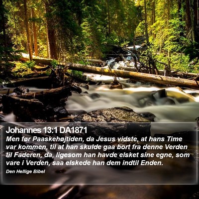 Johannes 13:1 DA1871 Bible Verse Image