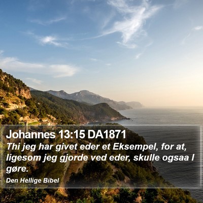 Johannes 13:15 DA1871 Bible Verse Image