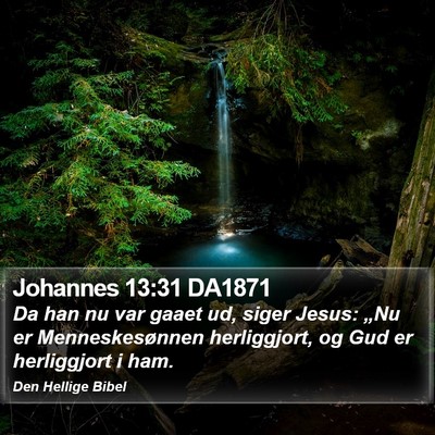 Johannes 13:31 DA1871 Bible Verse Image