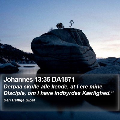Johannes 13:35 DA1871 Bible Verse Image
