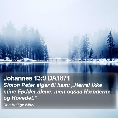 Johannes 13:9 DA1871 Bible Verse Image