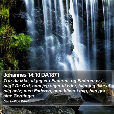 Johannes 14:10 DA1871 Bible Verse Image