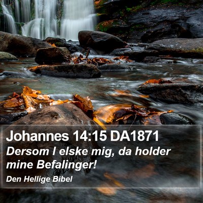 Johannes 14:15 DA1871 Bible Verse Image