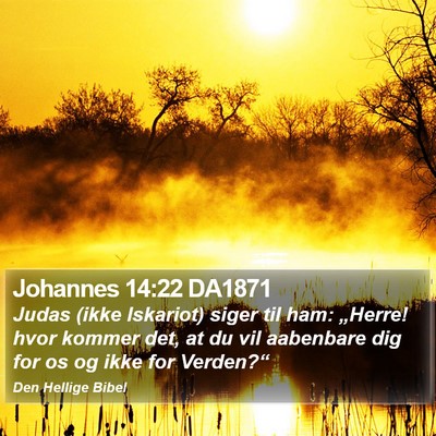 Johannes 14:22 DA1871 Bible Verse Image