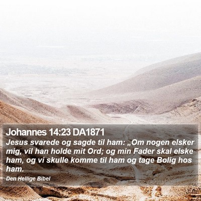 Johannes 14:23 DA1871 Bible Verse Image
