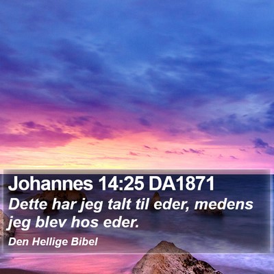 Johannes 14:25 DA1871 Bible Verse Image