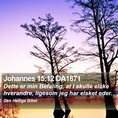 Johannes 15:12 DA1871 Bible Verse Image