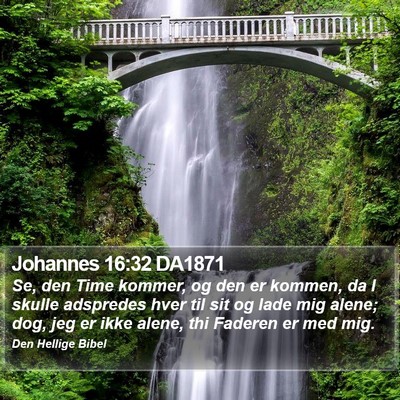 Johannes 16:32 DA1871 Bible Verse Image