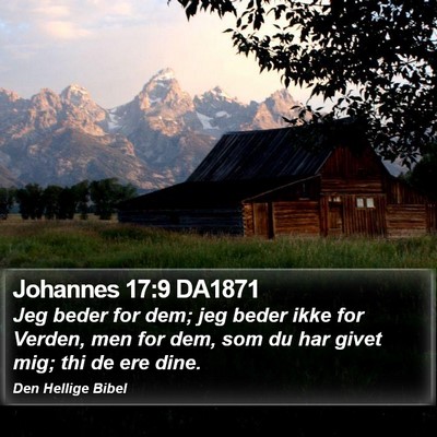 Johannes 17:9 DA1871 Bible Verse Image