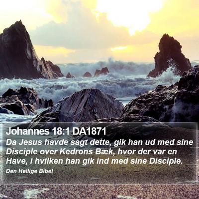 Johannes 18:1 DA1871 Bible Verse Image