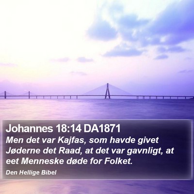 Johannes 18:14 DA1871 Bible Verse Image