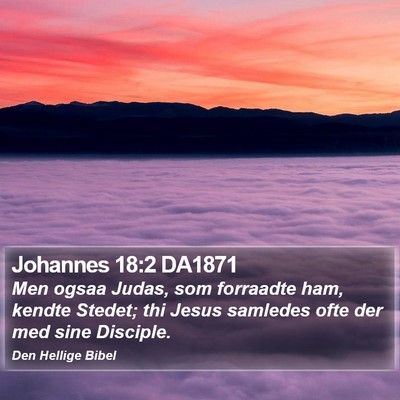 Johannes 18:2 DA1871 Bible Verse Image