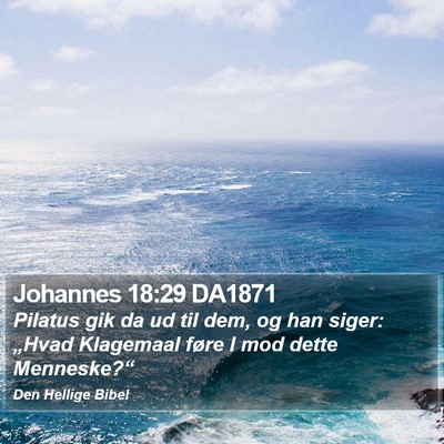 Johannes 18:29 DA1871 Bible Verse Image