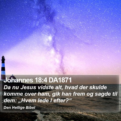 Johannes 18:4 DA1871 Bible Verse Image