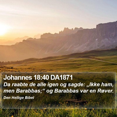 Johannes 18:40 DA1871 Bible Verse Image