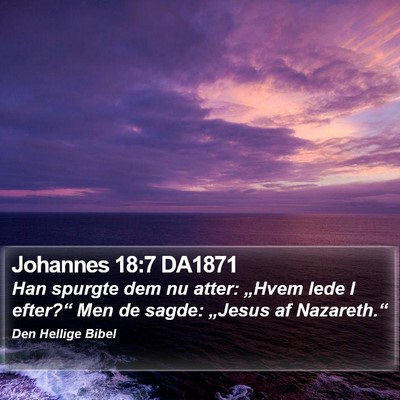 Johannes 18:7 DA1871 Bible Verse Image