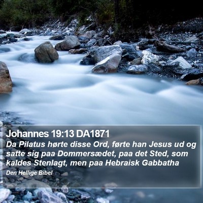 Johannes 19:13 DA1871 Bible Verse Image