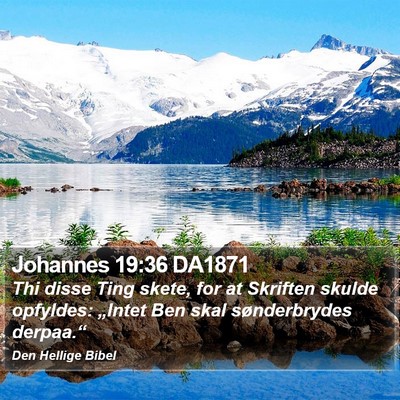 Johannes 19:36 DA1871 Bible Verse Image