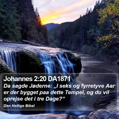 Johannes 2:20 DA1871 Bible Verse Image