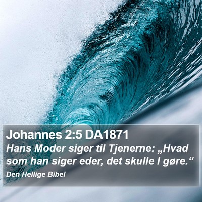 Johannes 2:5 DA1871 Bible Verse Image