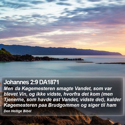 Johannes 2:9 DA1871 Bible Verse Image