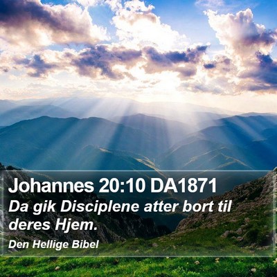 Johannes 20:10 DA1871 Bible Verse Image