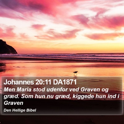 Johannes 20:11 DA1871 Bible Verse Image