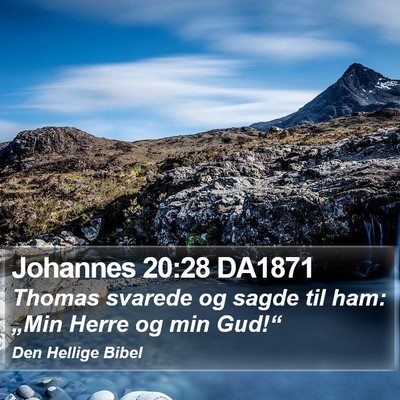 Johannes 20:28 DA1871 Bible Verse Image