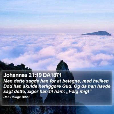 Johannes 21:19 DA1871 Bible Verse Image