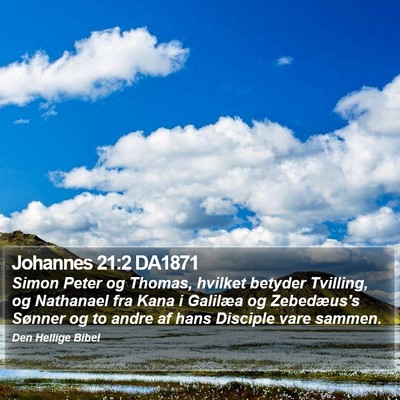 Johannes 21:2 DA1871 Bible Verse Image