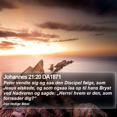 Johannes 21:20 DA1871 Bible Verse Image