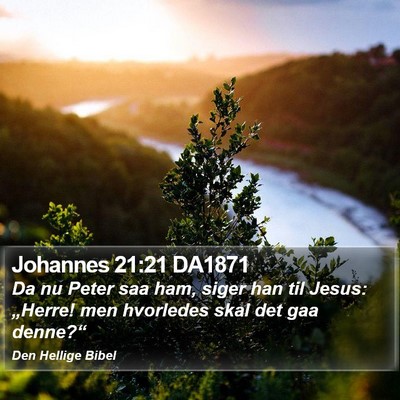 Johannes 21:21 DA1871 Bible Verse Image