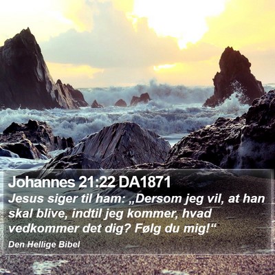 Johannes 21:22 DA1871 Bible Verse Image