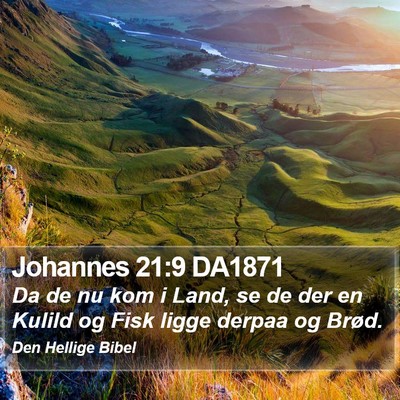 Johannes 21:9 DA1871 Bible Verse Image