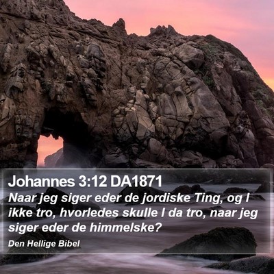 Johannes 3:12 DA1871 Bible Verse Image